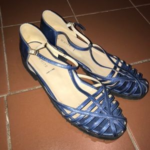 Blue sandals